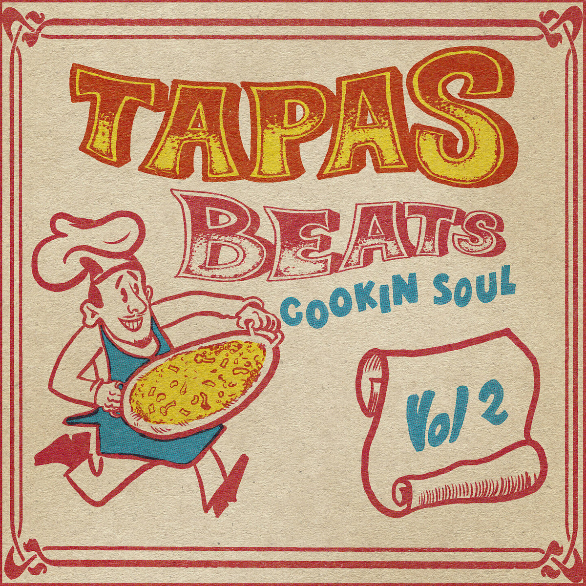 全3色/黒/赤/ベージュ Cookin Soul Tapas Vol.2 レコード | ccfl.ie